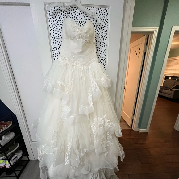 maggie vera burgundy wedding dress Ladivine Dress 7433